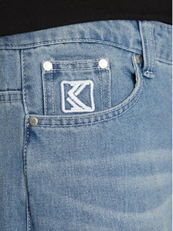 Karl Kani Jeansy Og Aop Back Pocket 60000107 Niebieski Baggy Fit