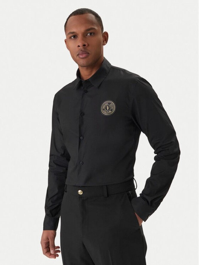 Versace Jeans Couture Koszula 80GALCS0 CNY17 Czarny Regular Fit