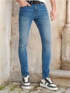 Jeansy skinny - niebieski