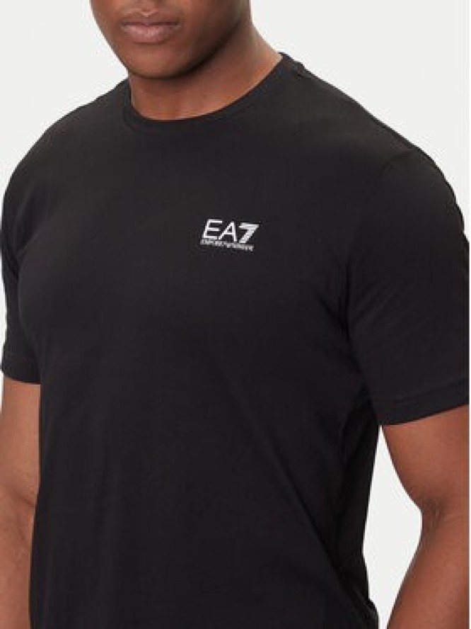 EA7 Emporio Armani T-Shirt 7M000567 AF10375 MC001 Czarny Regular Fit