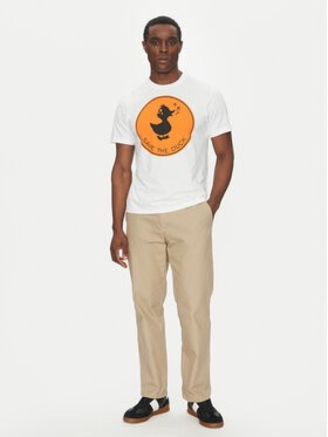 Save The Duck T-Shirt DT0825M BESY20 Biały Regular Fit
