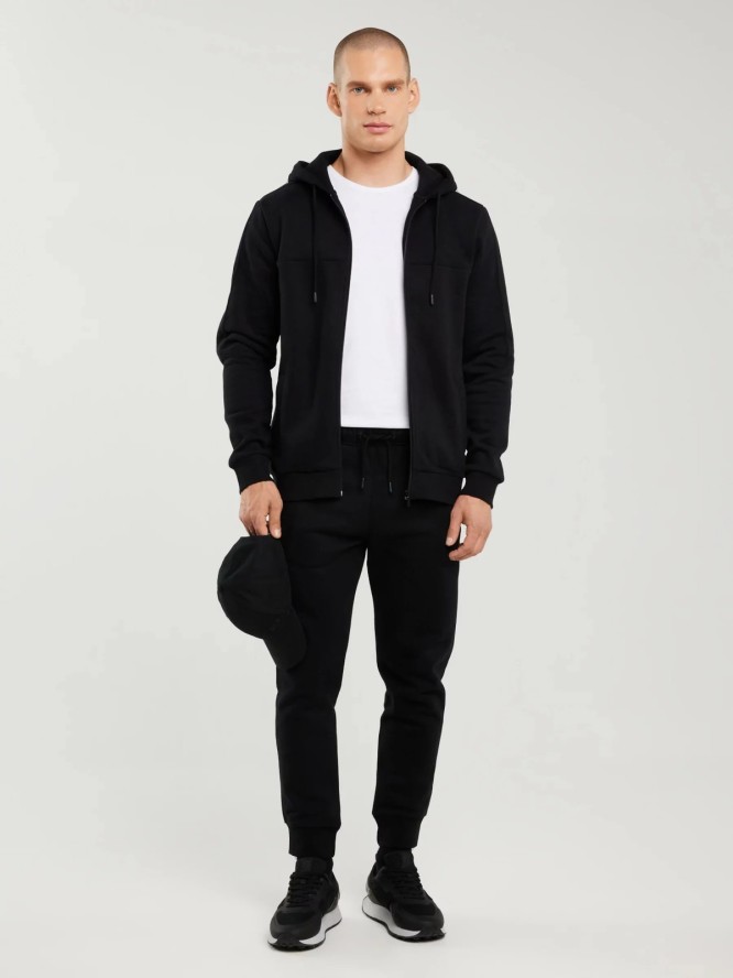 Spodnie męskie dresowe czarne Kersyn 906/ Ajron 906