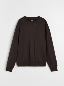 Bluza basic comfort fit - brązowy