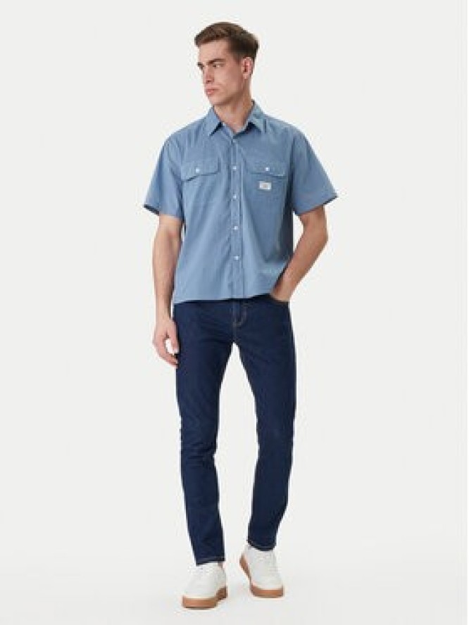 Guess Jeans Koszula M6GH61 WN861 Niebieski Regular Fit