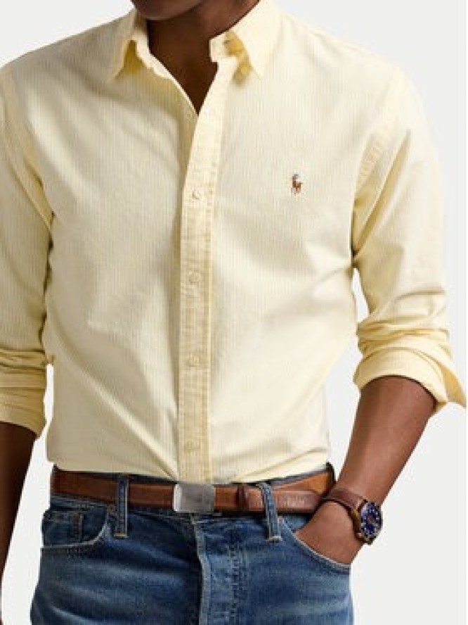 Polo Ralph Lauren Koszula 710953704004 Żółty Custom Fit