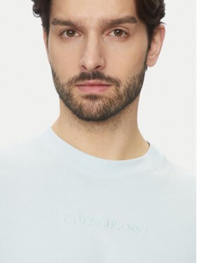 Guess Jeans T-Shirt M4YI44 K8FQ4 Niebieski Oversize