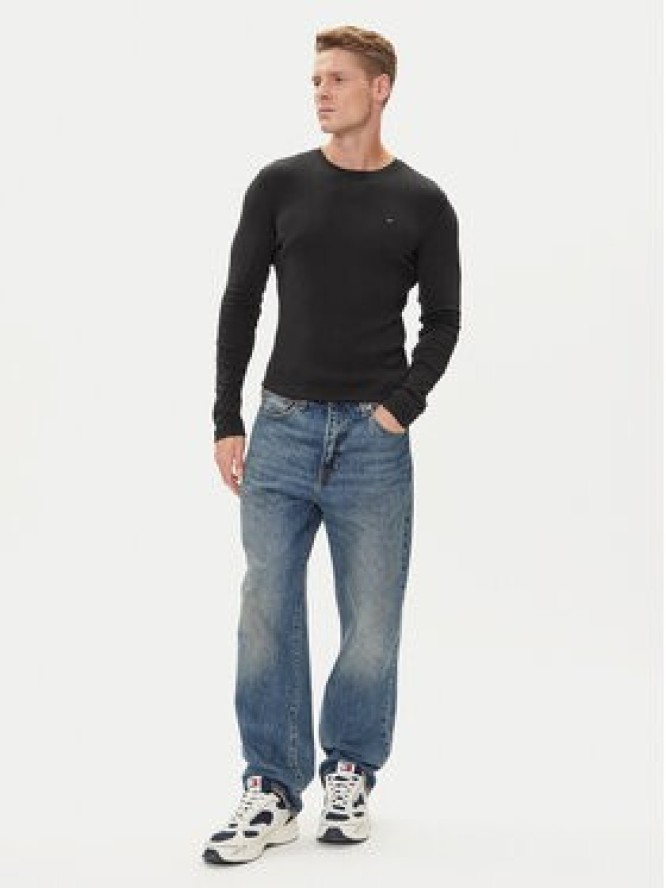 Tommy Jeans Longsleeve DM0DM04409 Czarny Slim Fit