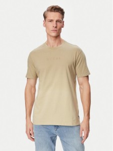 Guess T-Shirt M6GI29 K3258 Beżowy Regular Fit