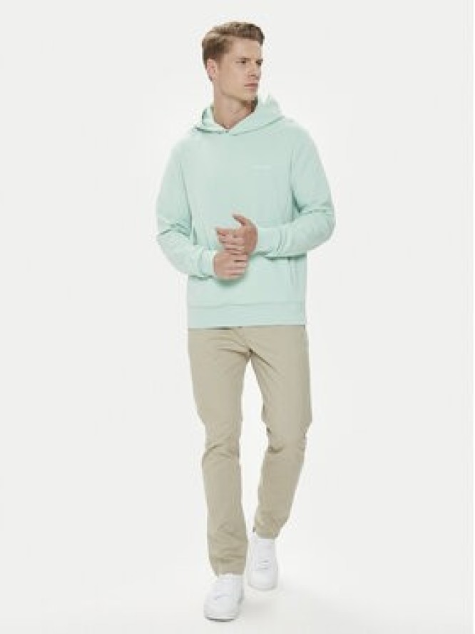 Calvin Klein Bluza Micro Logo K10K109927 Zielony Regular Fit