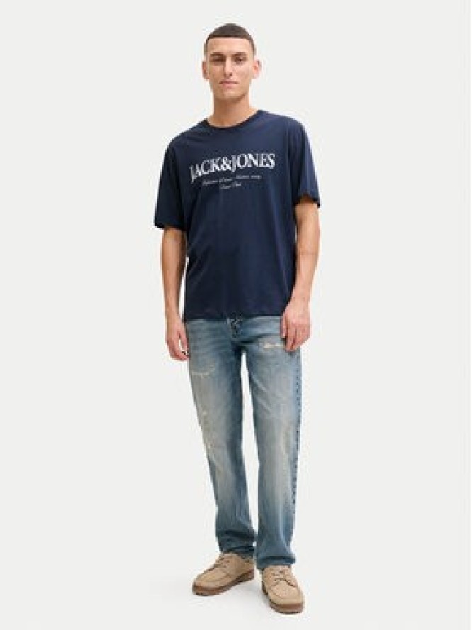 Jack & Jones T-Shirt Evin 12290173 Niebieski Regular Fit