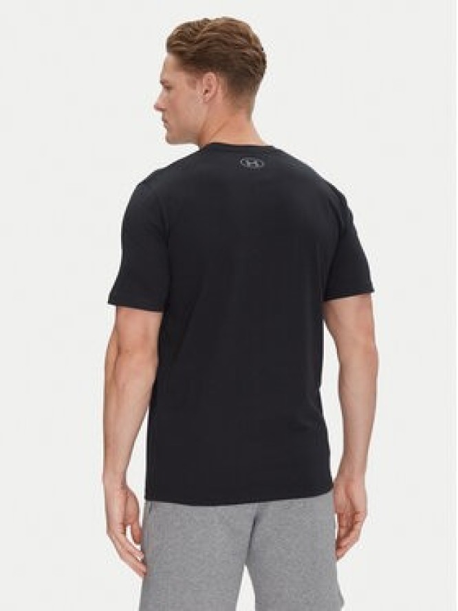 Under Armour T-Shirt Boxed Sports 1386793 Czarny Loose Fit