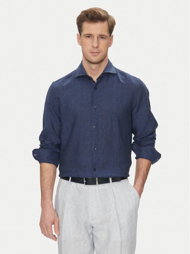 JOOP! Koszula 17 JSH-146Pai-W 30046075 Granatowy Slim Fit
