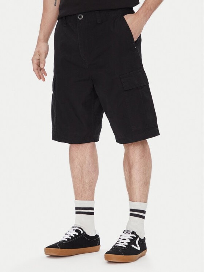 Volcom Szorty materiałowe Strange Tripper A0912502 Czarny Loose Fit