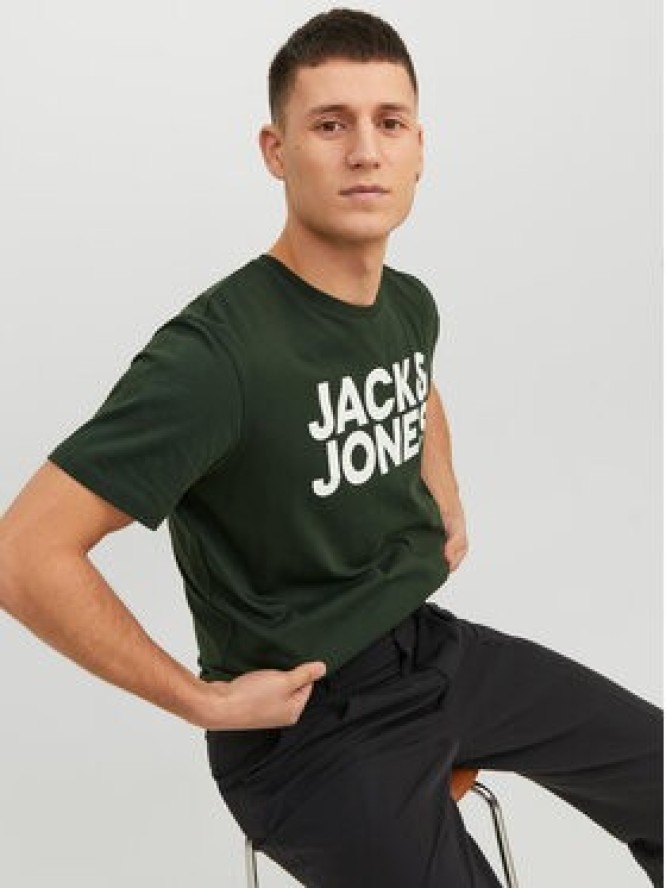 Jack & Jones T-Shirt Corp 12151955 Zielony Standard Fit