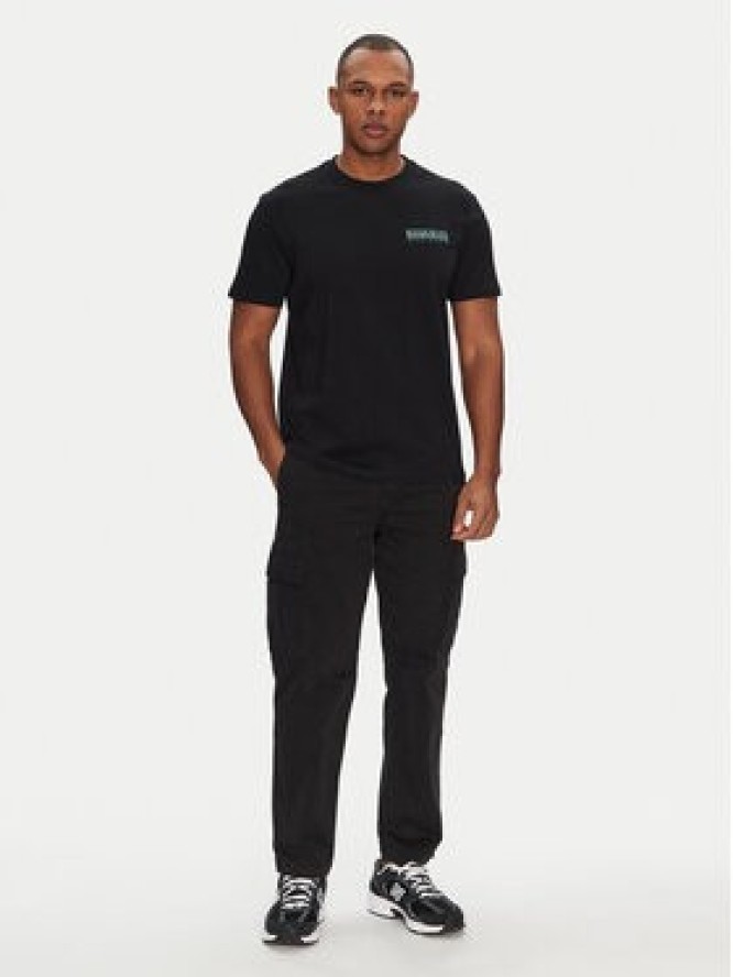 Napapijri T-Shirt S-Vignoni NP0A4ILX Czarny Regular Fit