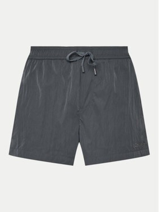 Calvin Klein Swimwear Szorty kąpielowe KM0KM01048 Szary Regular Fit