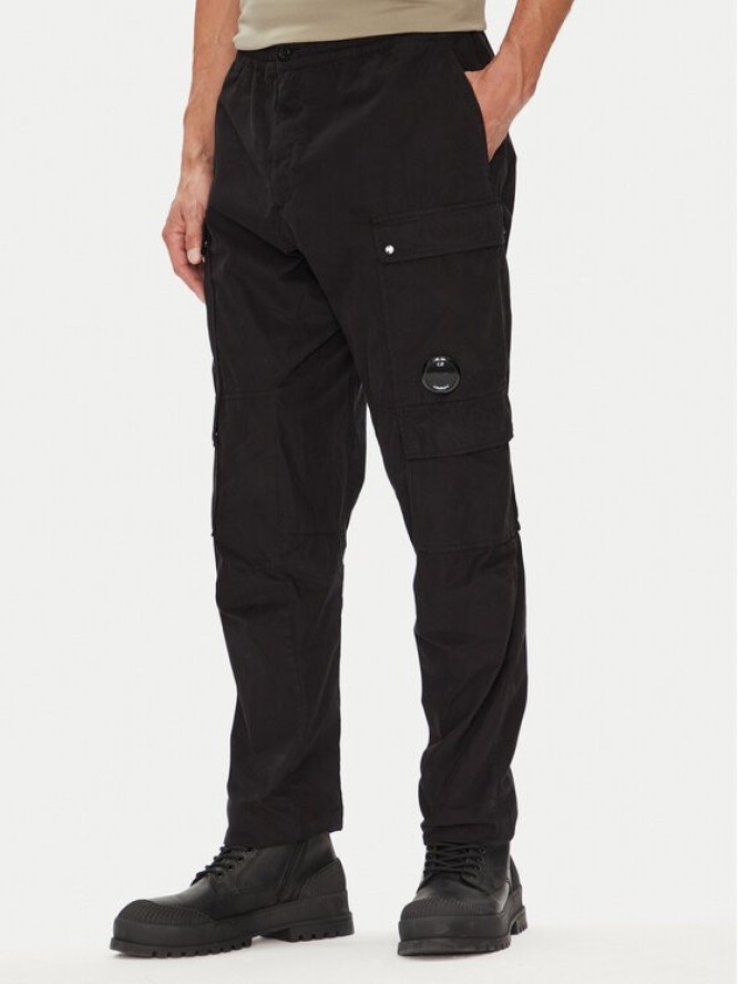 C.P. Company Spodnie materiałowe 19CMPA173A110324G Czarny Regular Fit