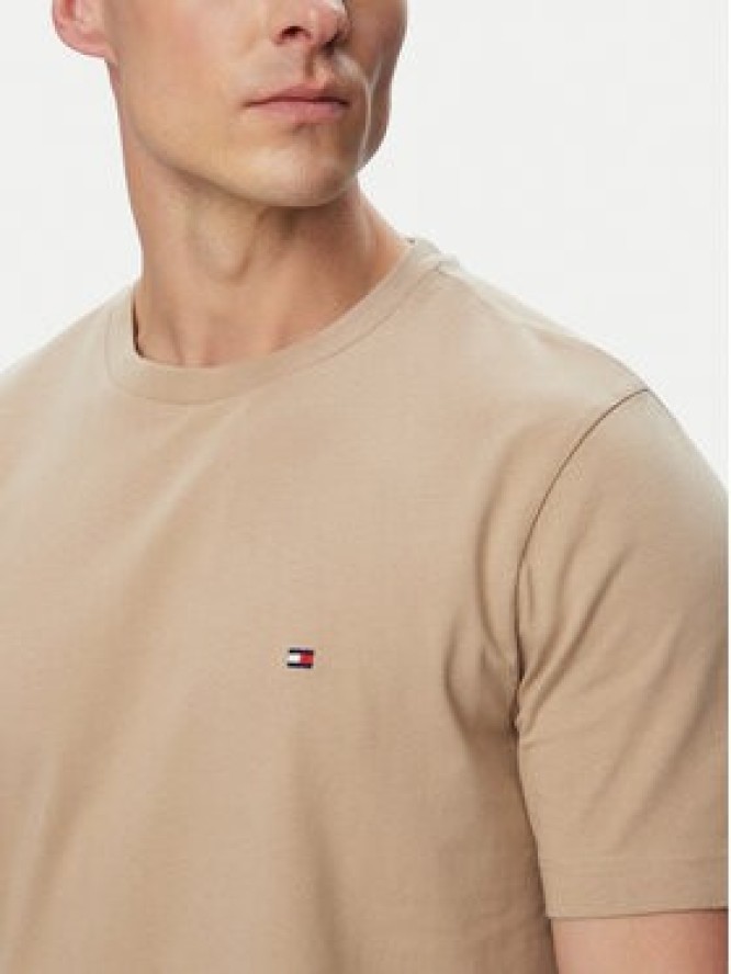 Tommy Hilfiger T-Shirt Ess Seasonal MW0MW39995 Beżowy Regular Fit