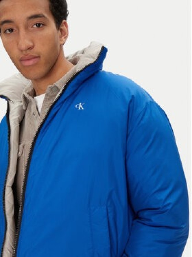 Calvin Klein Jeans Kurtka zimowa 90's J30J324438 Niebieski Oversize