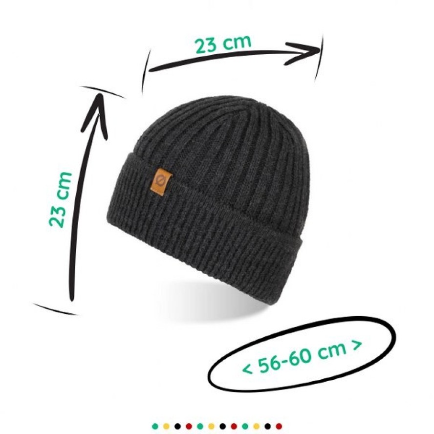 Męska czapka zimowa beanie Brødrene cz12 c. szary 9929
