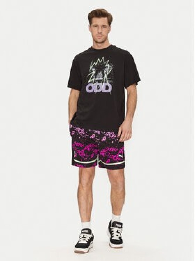 Puma Szorty sportowe Scoot Purple Lab 631671 Czarny Regular Fit