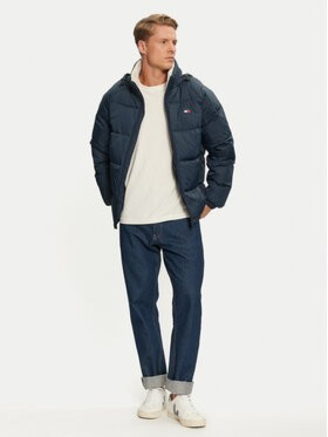 Tommy Jeans Kurtka zimowa DM0DM20003 Granatowy Relaxed Fit