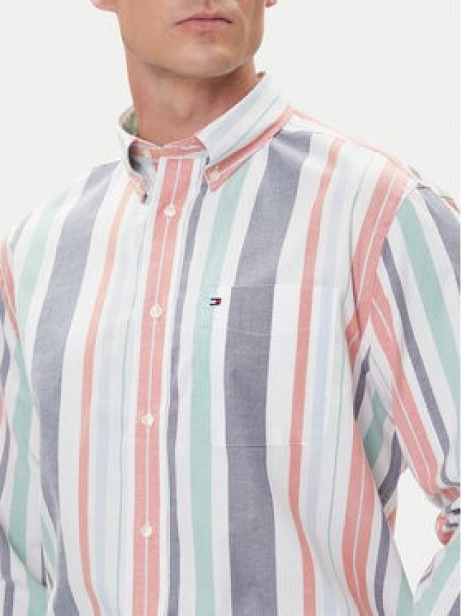 Tommy Hilfiger Koszula Oxford Regatta MW0MW39476 Kolorowy Regular Fit