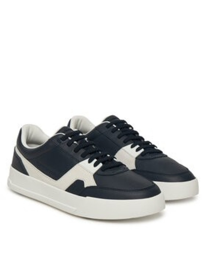 Tommy Hilfiger Sneakersy Th Court Craft Mix FM0FM05654 Granatowy