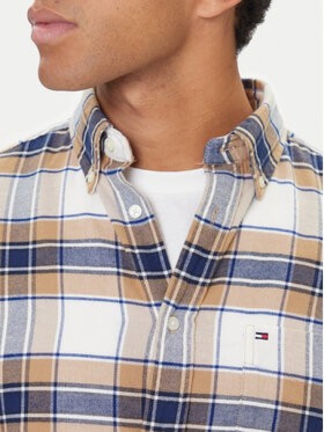 Tommy Hilfiger Koszula Hero MW0MW40473 Beżowy Regular Fit