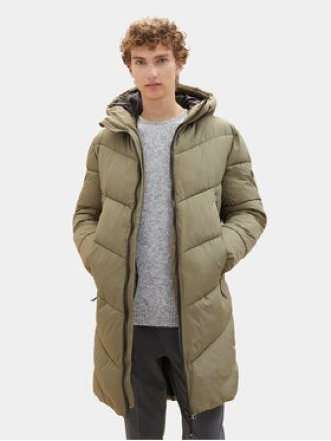 Tom Tailor Denim Kurtka zimowa 1037389 Zielony Regular Fit