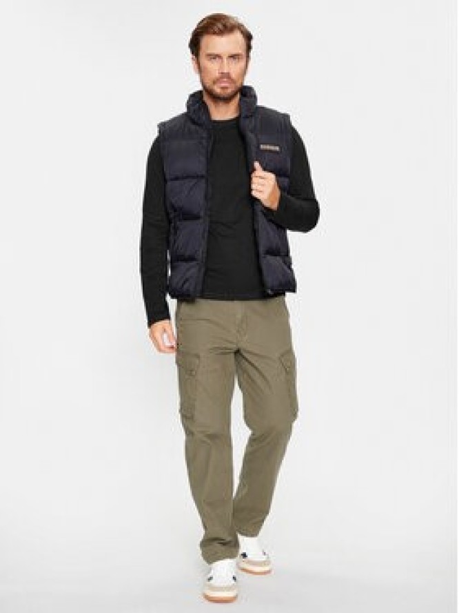 Napapijri Longsleeve Salis NP0A4HN7 Czarny Regular Fit