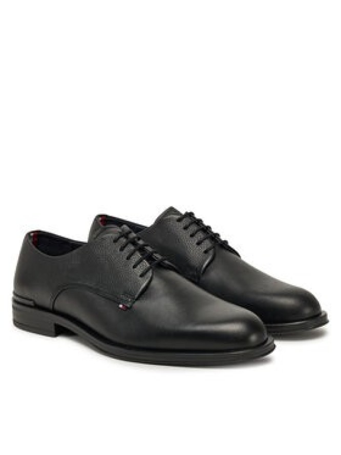 Tommy Hilfiger Półbuty Core Hilfiger Leather Shoe FM0FM05375 Czarny