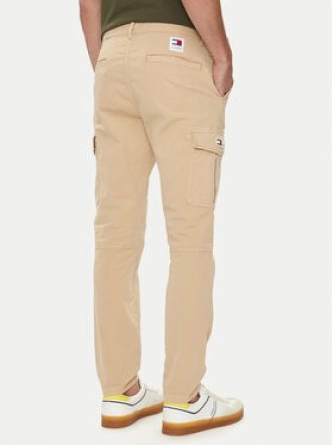 Tommy Jeans Spodnie materiałowe Austin DM0DM19489 Beżowy Regular Fit