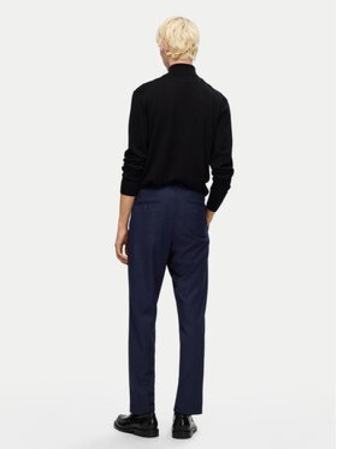 Selected Homme Spodnie materiałowe 16094358 Granatowy Tapered Fit
