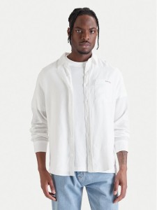 Calvin Klein Jeans Koszula LV04RF121G Biały Regular Fit