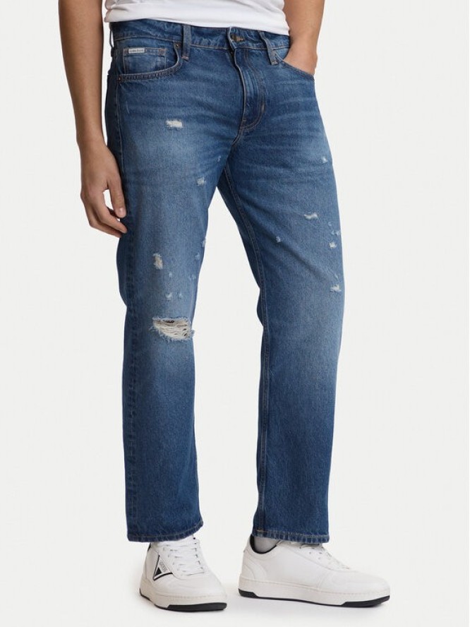 Guess Jeans Jeansy M5YA1B D6367 Niebieski Straight Fit