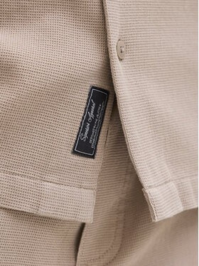 Jack & Jones Koszula Global 12295551 Beżowy Relaxed Fit