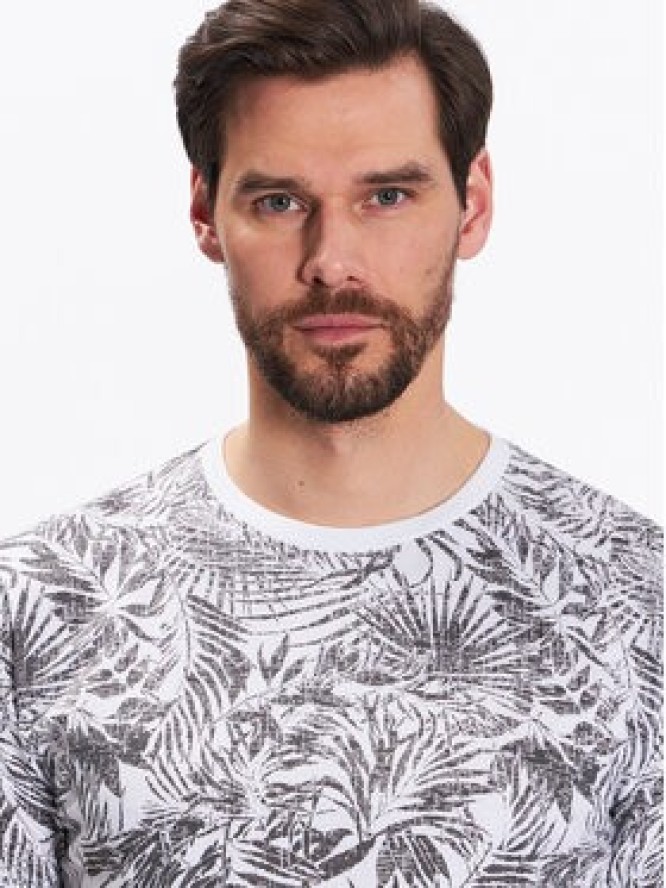 INDICODE T-Shirt Palme 40-935 Szary Regular Fit