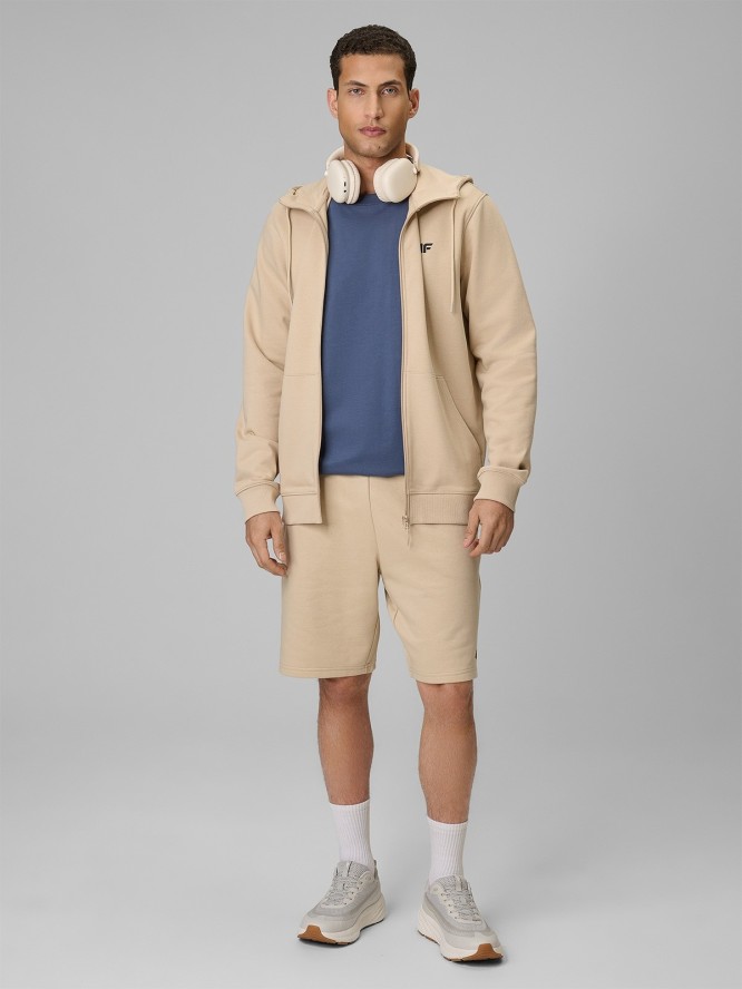 4F Spodenki dresowe męskie - beżowe XL