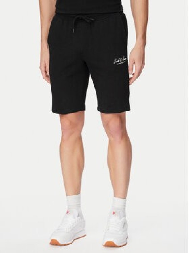 Jack & Jones Komplet t-shirt i spodenki Archive 12297642 Czarny Relaxed Fit