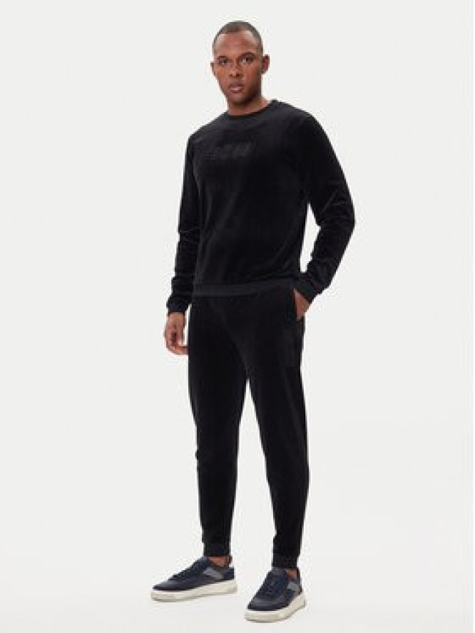 BOSS Spodnie dresowe Velour 50550635 Czarny Regular Fit