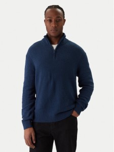 Jack & Jones Sweter Point 12287316 Niebieski Relaxed Fit