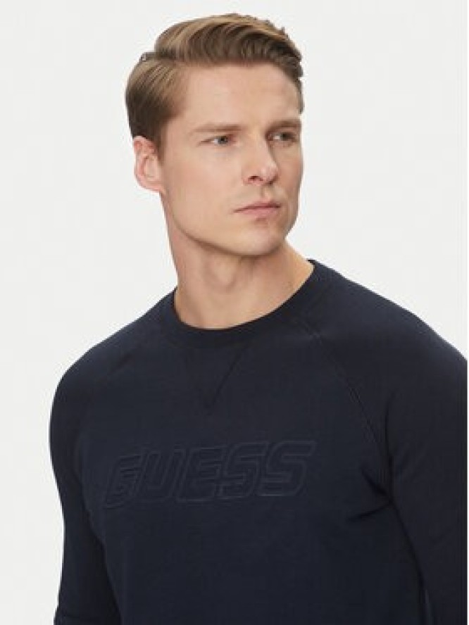 Guess Bluza Z4YQ16 KAIJ1 Granatowy Regular Fit