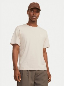 Jack & Jones T-Shirt Corp Logo 12151955 Beżowy Regular Fit