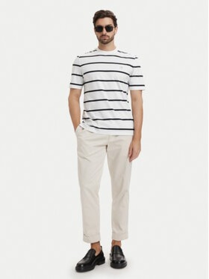 BOSS T-Shirt C-Taut 01 50555844 Kremowy Regular Fit