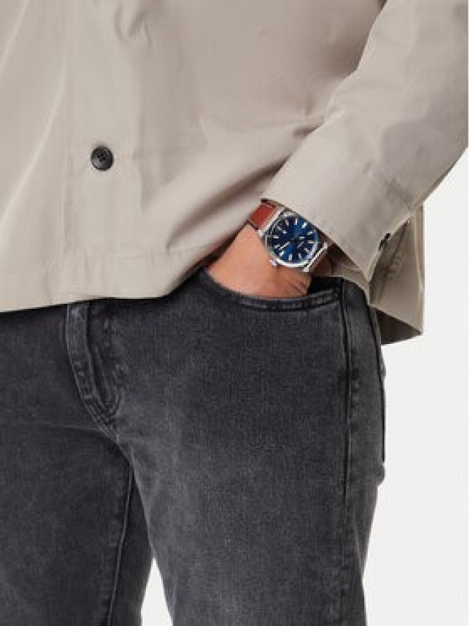 Fossil Zegarek Everett FS6115 Brązowy