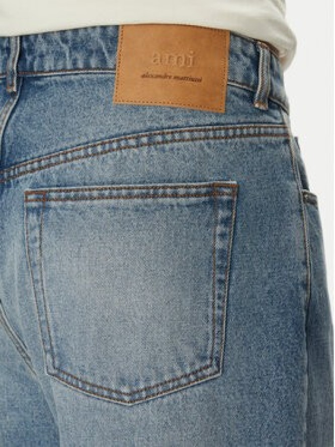 AMI Paris Jeansy HTR450.DE0046 Niebieski Large Fit