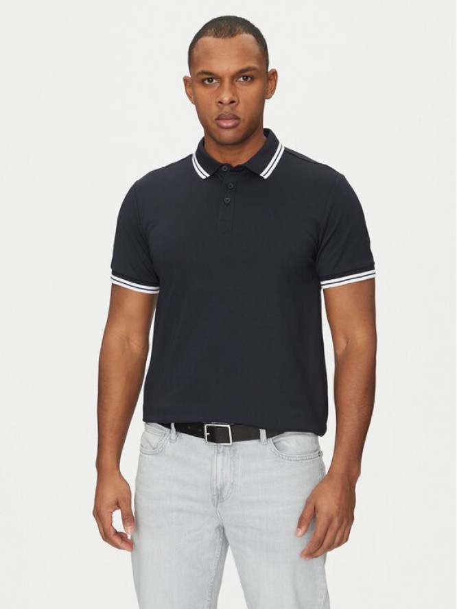 Guess T-Shirt M2GP34 KARS0 Granatowy Regular Fit