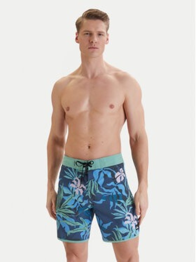 Quiksilver Szorty kąpielowe Surfsilk Scallop 18" EQYBS04862 Niebieski Regular Fit