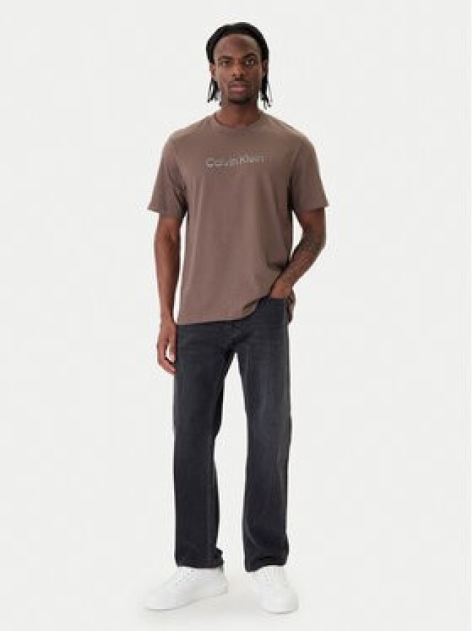 Calvin Klein T-Shirt LV04LF813G Beżowy Regular Fit